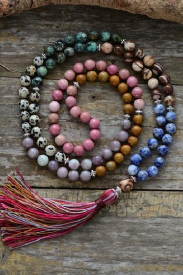 7 Chakra Beaded Tassel Necklace | Yoga Jewelry | Bohemian Tassel Necklace | Boho Accessories